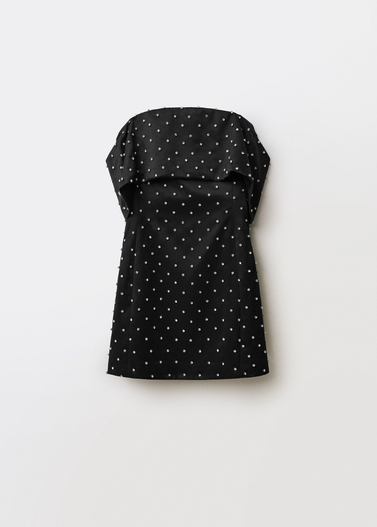 Strapless dress with shiny details - Women | MANGO USA | Mango (US/MX/AU)
