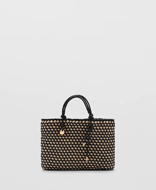 Mango Women's Natural Fiber Tote Bag - Macy's | Macy's