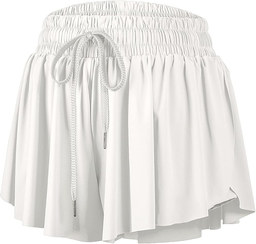 Blaosn Flowy Athletic Shorts for Women Gym Yoga Workout Running Short Pants Tennis Skort Skirt Cu... | Amazon (US)