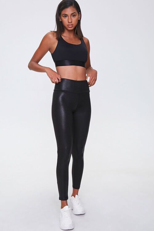 Active Faux Leather Leggings | Forever 21 (US)