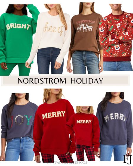 Loving these cute holiday sweaters from Nordstrom! Cute holiday outfit 

#LTKstyletip #LTKHoliday #LTKfindsunder50