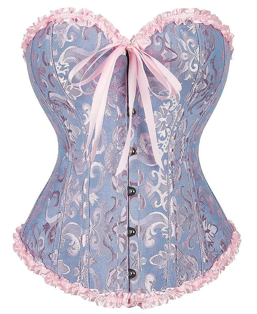 SZIVYSHI Corset Tops for Women, Bustier Shapewear Lingerie, Lace Waist Push Up Bodysuit | Amazon (US)