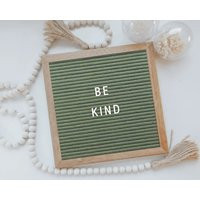 Custom Colour Square Felt Letterboard - Avocado Green | Etsy (US)