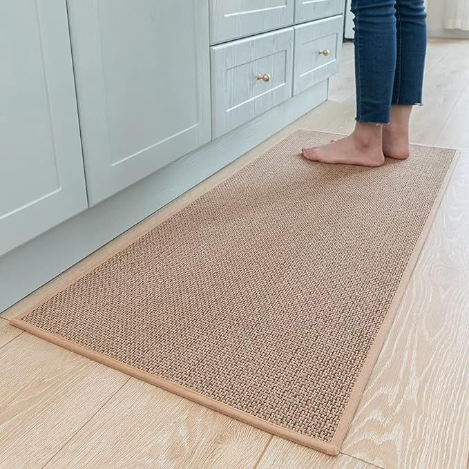 Kitchen Rugs and Mats Non Skid Washable, Absorbent Runner Rugs for Kitchen, front of Sink, Kitche... | Amazon (US)