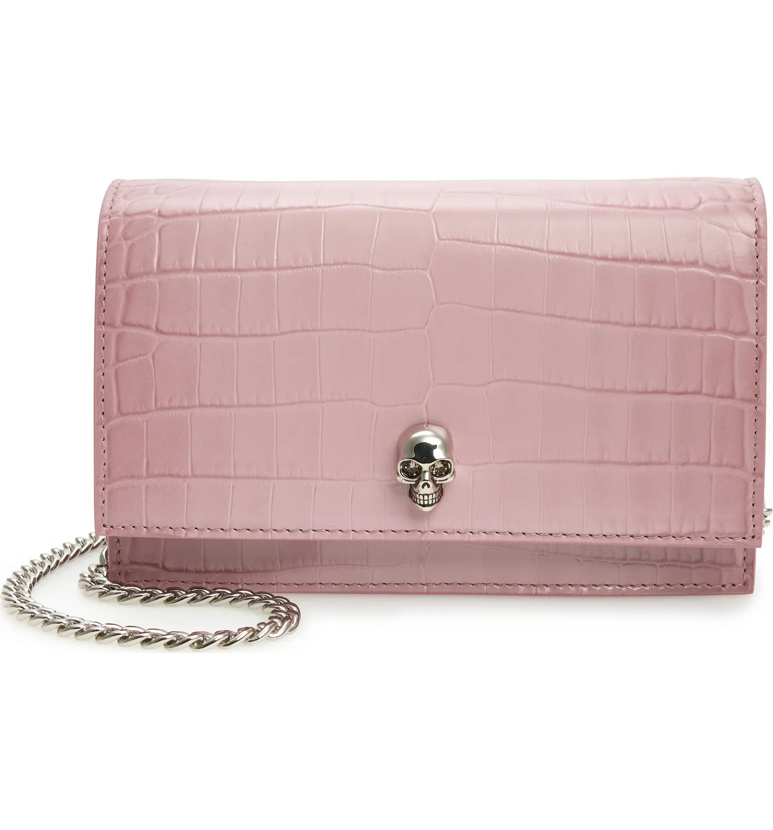 Small The Skull Croc Embossed Leather Crossbody Bag | Nordstrom