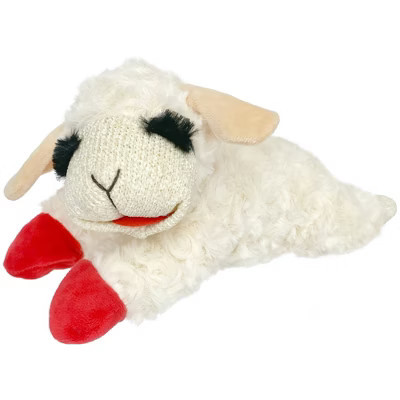Multipet 10.5" Lamb Chop Interactive Plush Dog Toy: Soft Polyester Material, Lightweight .2 lbs | Target