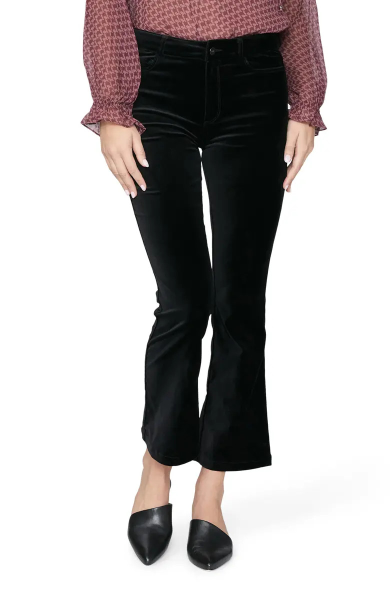 Claudine High Waist Ankle Flare Velvet Pants | Nordstrom