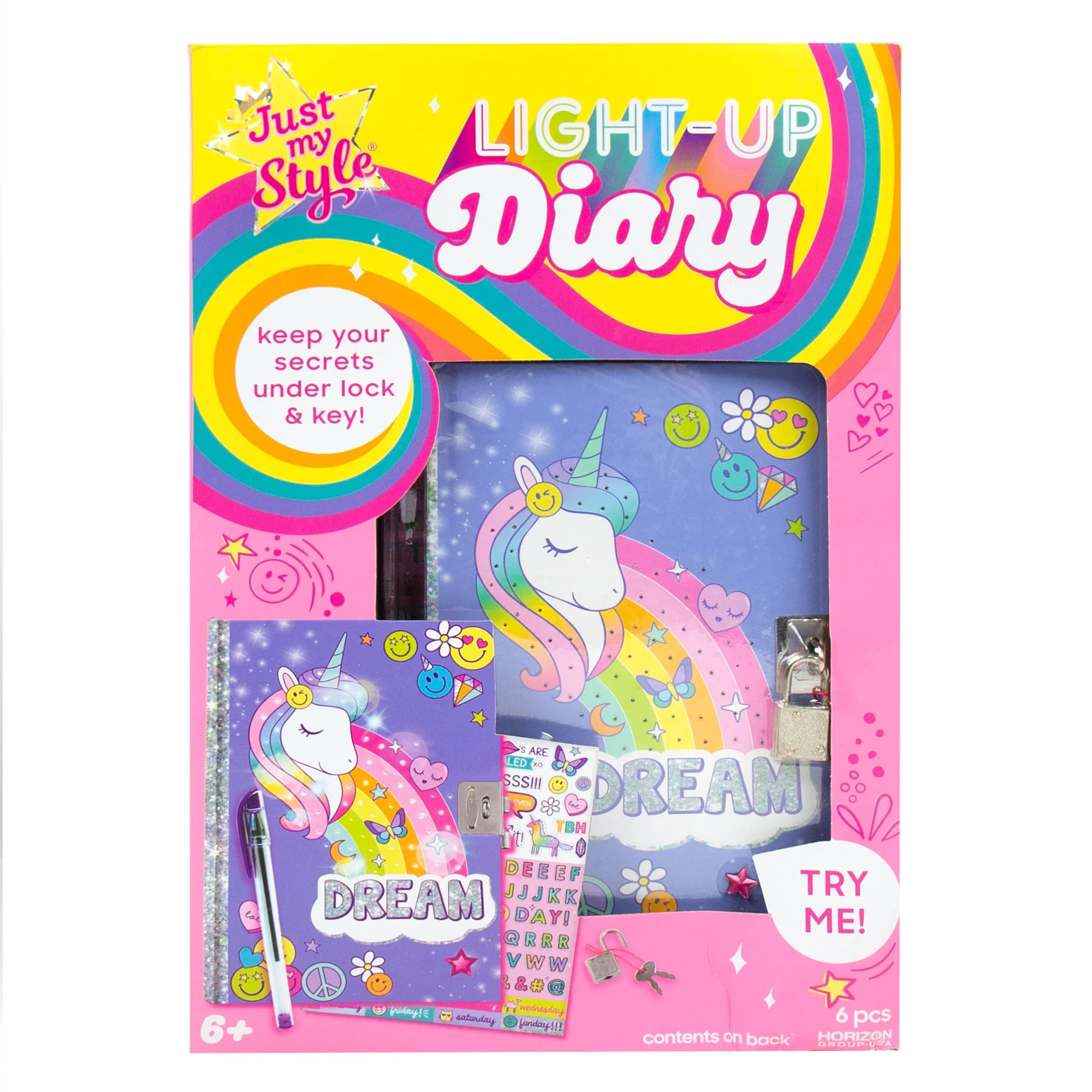 Just My Style Light up Diary, Girls, Child, Ages 6+ | Walmart (US)