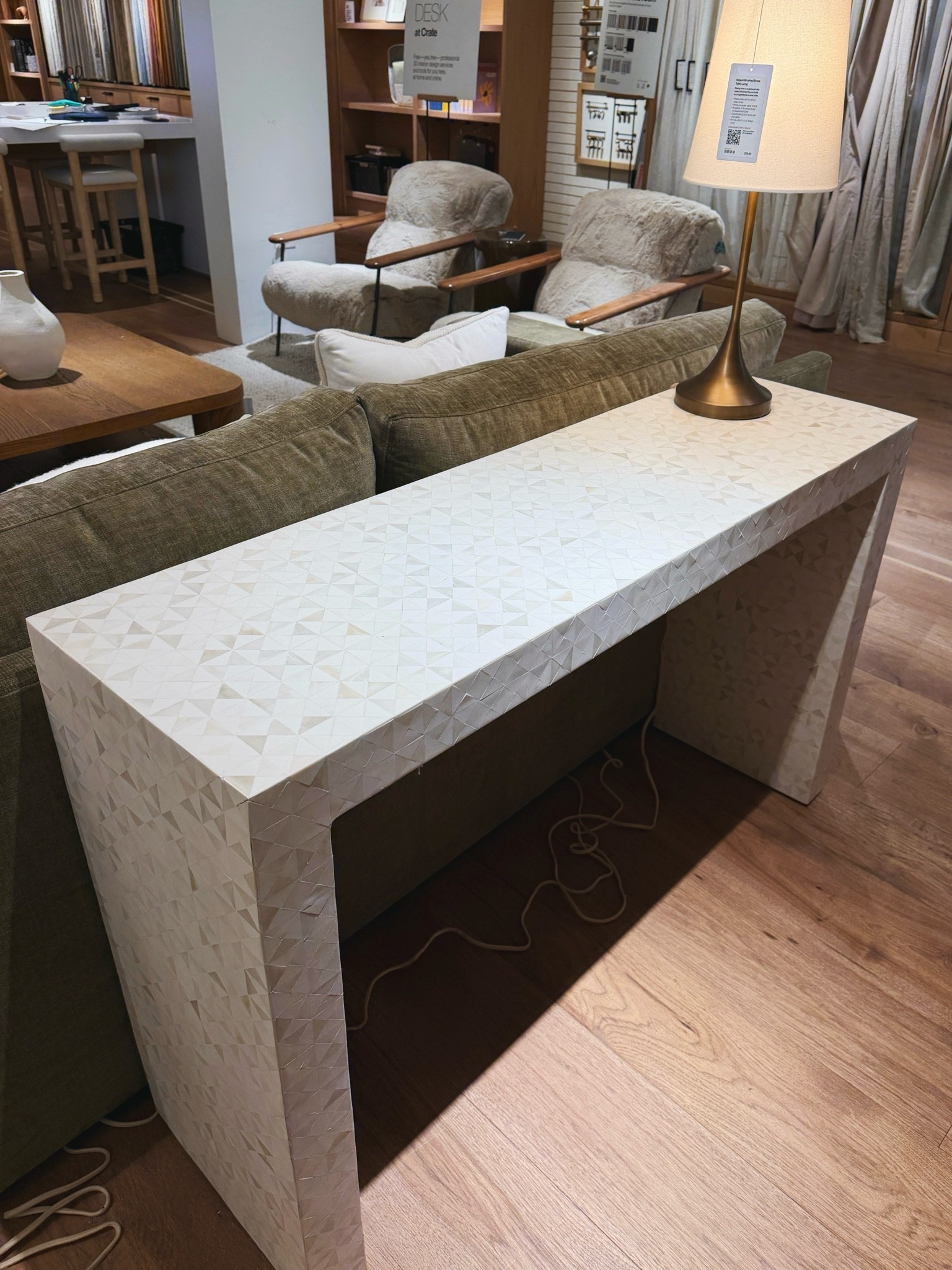 The Intarsia Console Table from Crate & Barrel is such a chic piece! 🤍 I love the stunning craftsmanship and subtle texture—it feels understated yet elegant, with a neutral palette that blends beautifully with so many different decorating styles. ✨ Comes in two colors and multiple sizes, making it easy to incorporate into an entryway, hallway, or living space. 💫 @Crate & Barrel #consoletable #homedecor #crateandbarrel

#LTKHome #LTKSaleAlert