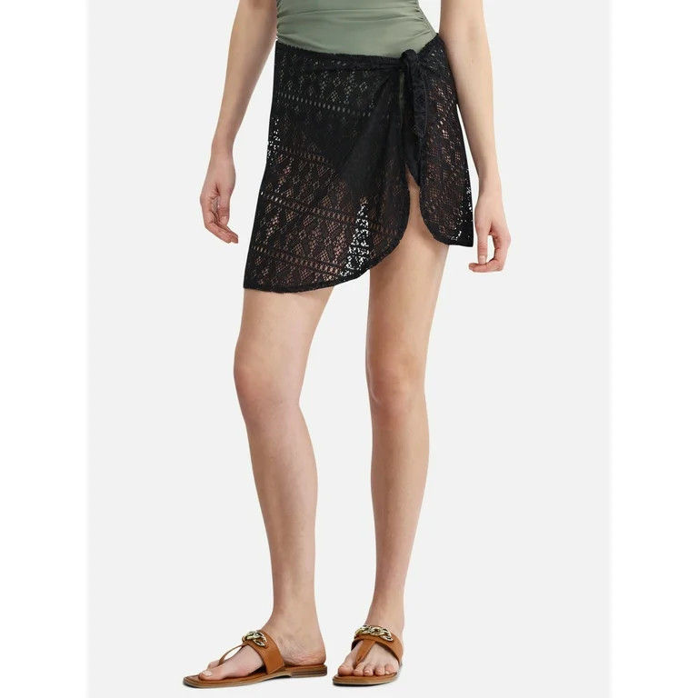 Time and Tru Women’s and Women’s Plus Crochet Coverup Skirt, Sizes S-2X | Walmart (US)