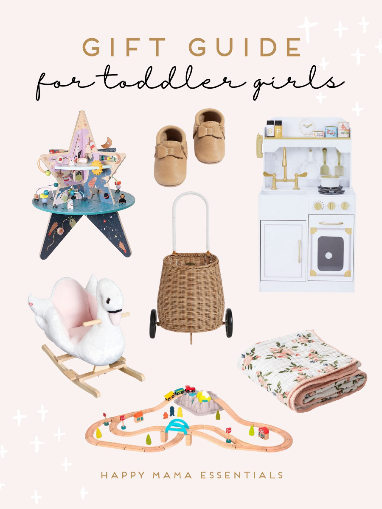 Gifts for your baby and toddler! Open ended play, moccasins & rocking swan chair, muslin quilt, mini play kitchen perfect for small rooms and basket with wheels for dolls & lovies

#LTKCyberweek #LTKbaby #LTKHoliday