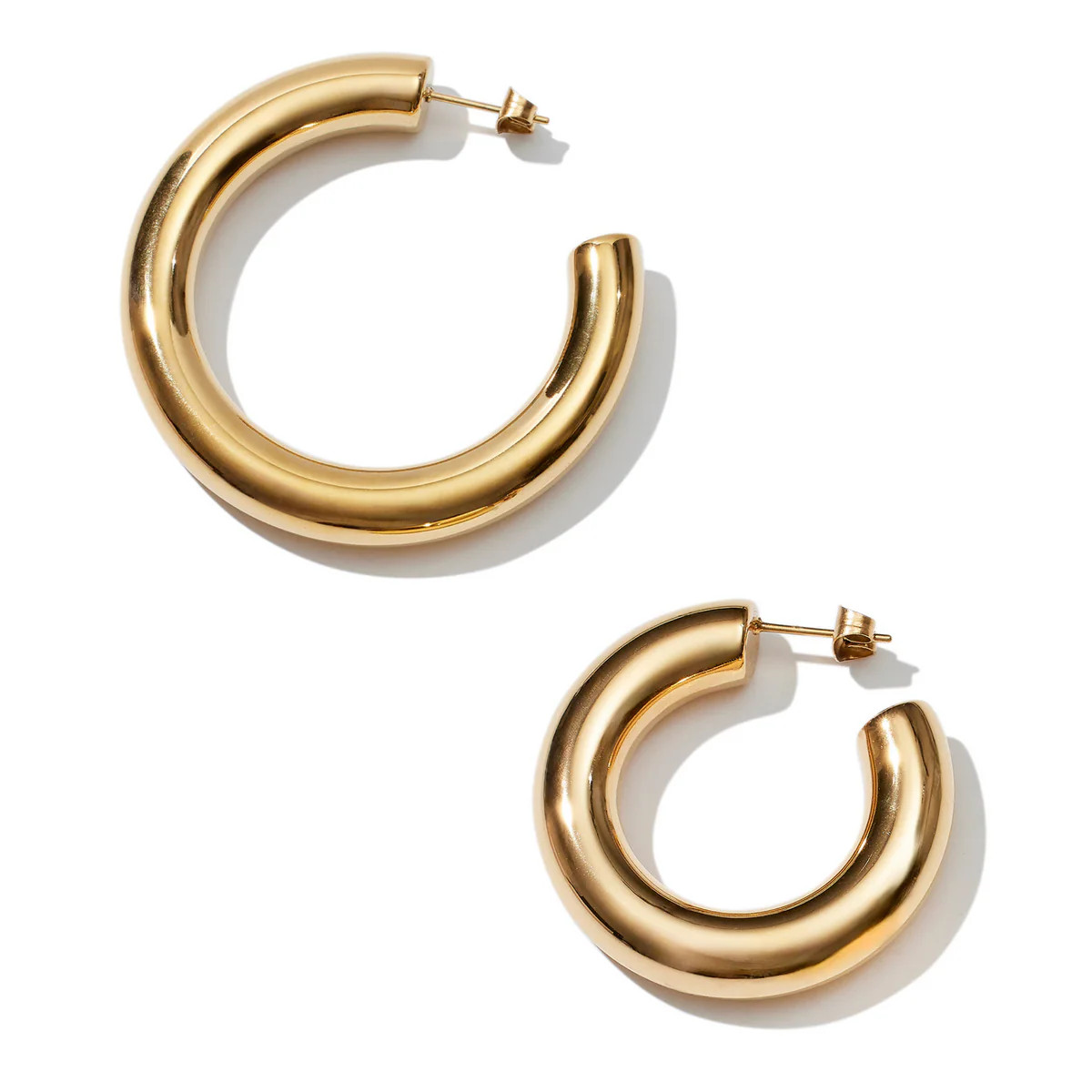 Chunky Essential Hoops | Garnished in Gold