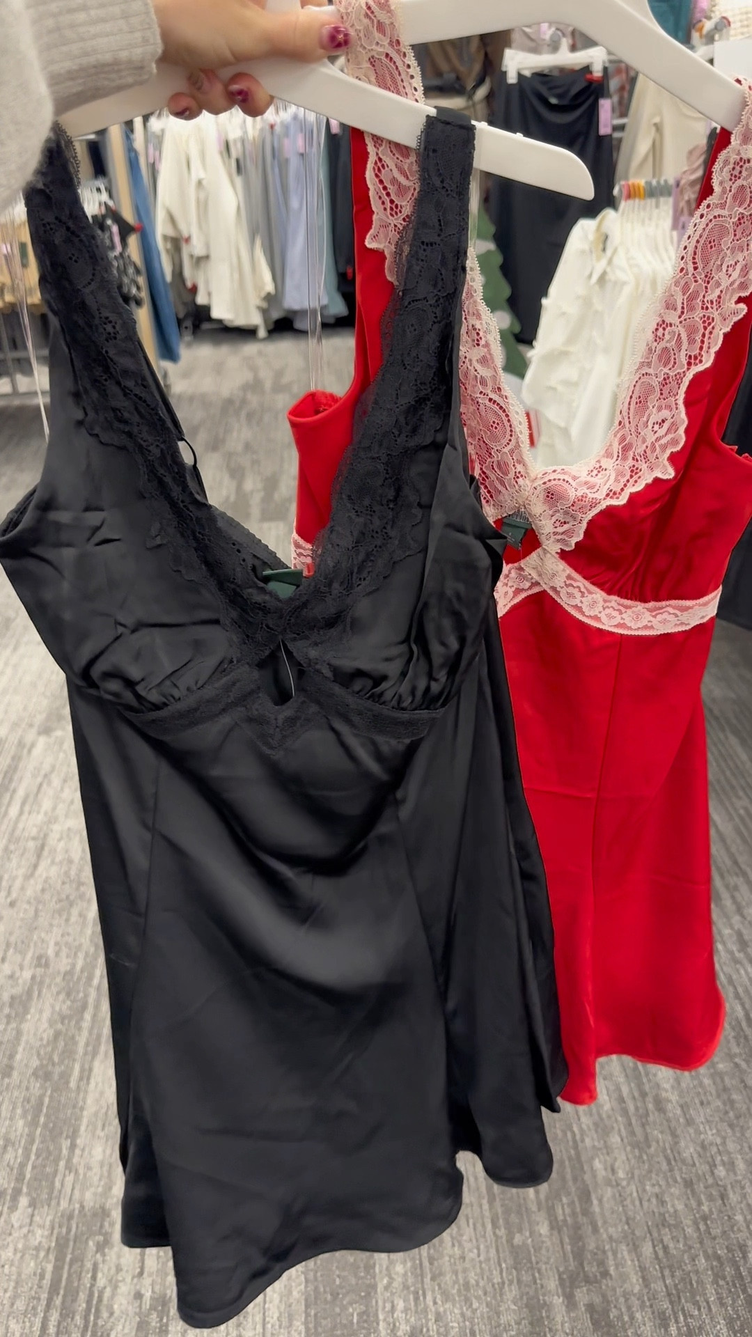 New lace trim slip dresses at Target! Love these for the holidays in a warmer climate or date night❤️

#LTKFindsUnder50 #LTKSeasonal #LTKHoliday