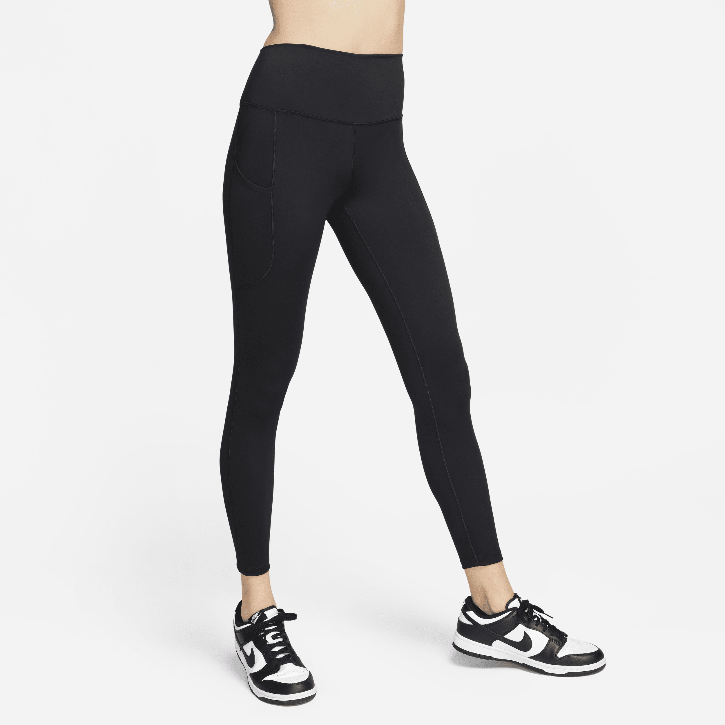 Nike Women's One High-Waisted 7/8 Leggings with Pockets in Black | FN3241-010 | Nike (US)