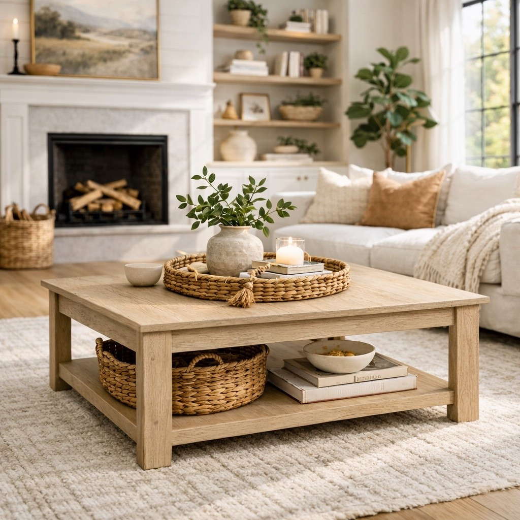 Wayfair, square coffee table, light wood coffee table, modern coffee table, wood coffee table, coffee table with shelf

#LTKSaleAlert #LTKHome