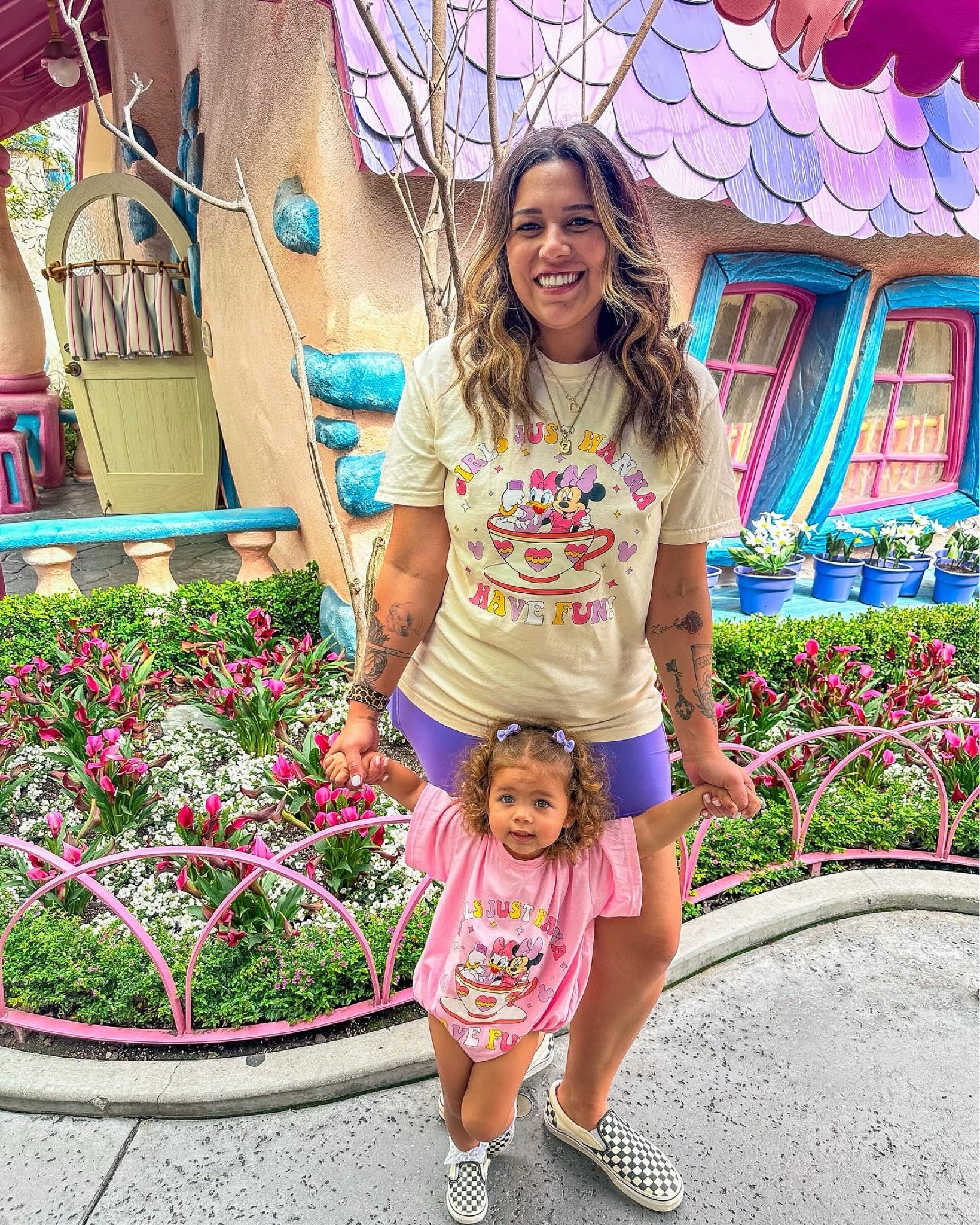 Matching Disney shirts with my mini! I bought the iron on on Etsy and the shirt from hobby lobby but there’s also ready to buy options !

#LTKkids #LTKfamily #LTKmidsize