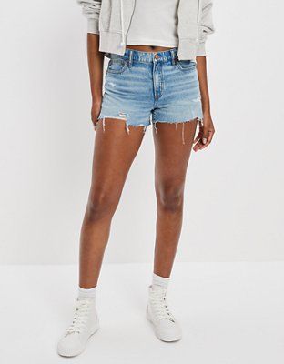 AE Denim High-Waisted '90s Boyfriend Short | American Eagle Outfitters (US & CA)