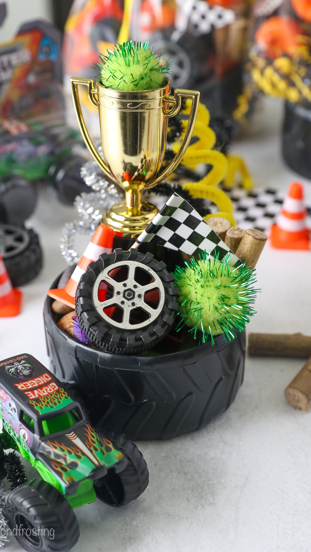 Kids and adults will love these DIY Monster Jam Party Favors! You can do this with playdough or Kinetic sand. We love a sensory kit party favor! 

#LTKParties #LTKFamily #LTKKids