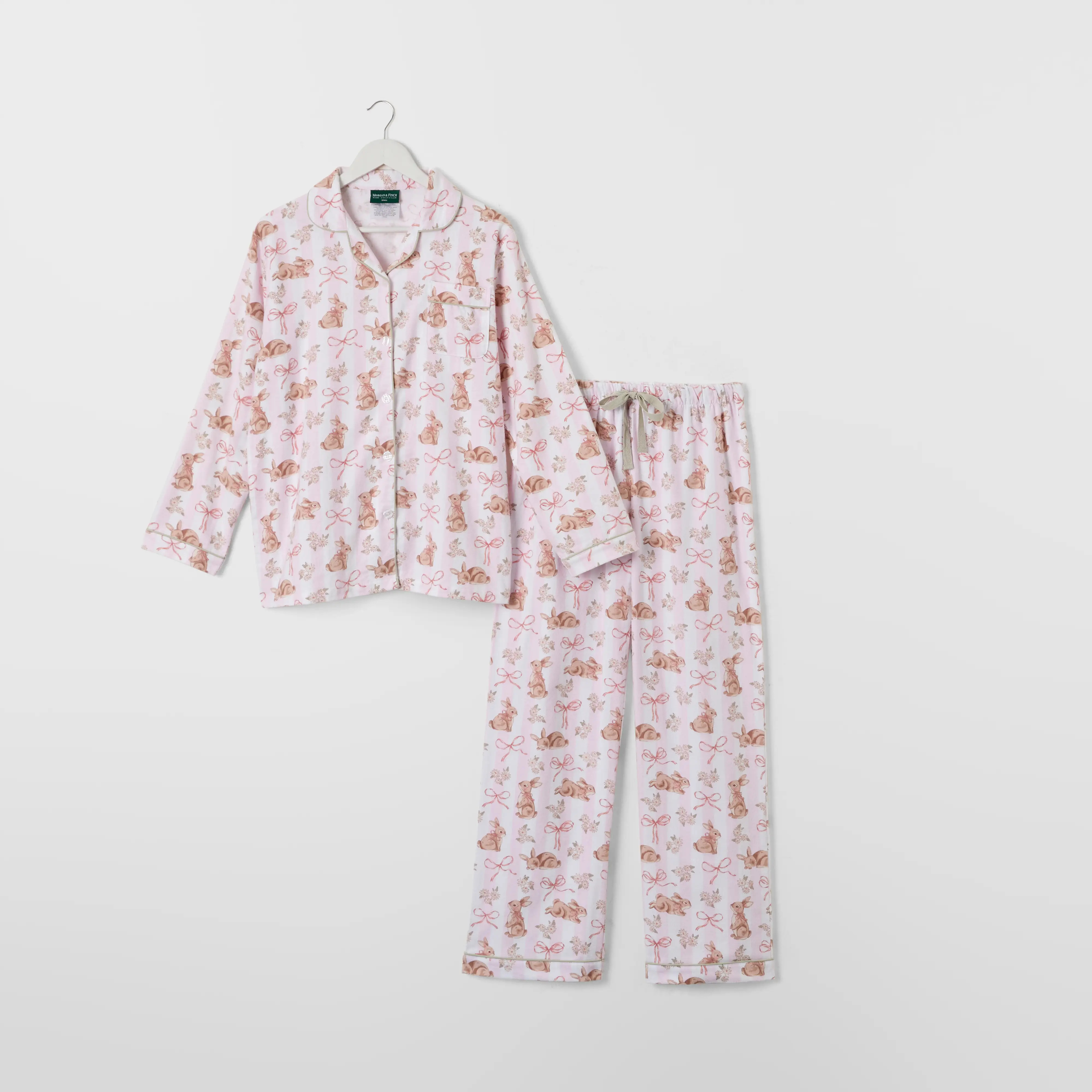 Bunny Bow Flannelette Pyjamas | Bed Bath N' Table