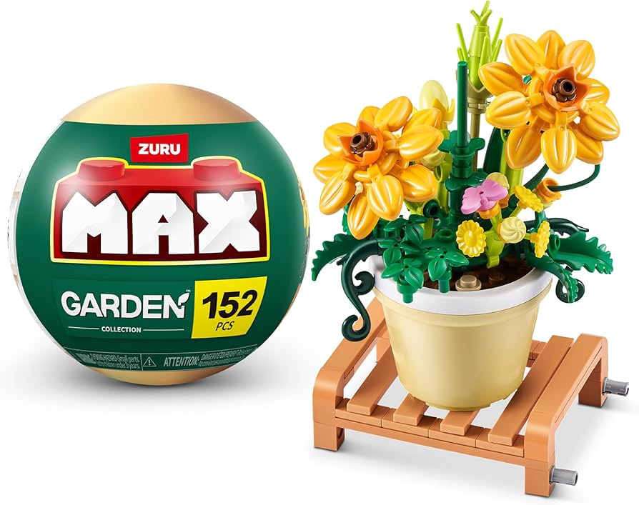 MAX Premium Garden Pot Plants Building Bricks Collection (up to 233 Pieces, 6 to Collect). (Cosmo... | Amazon (US)