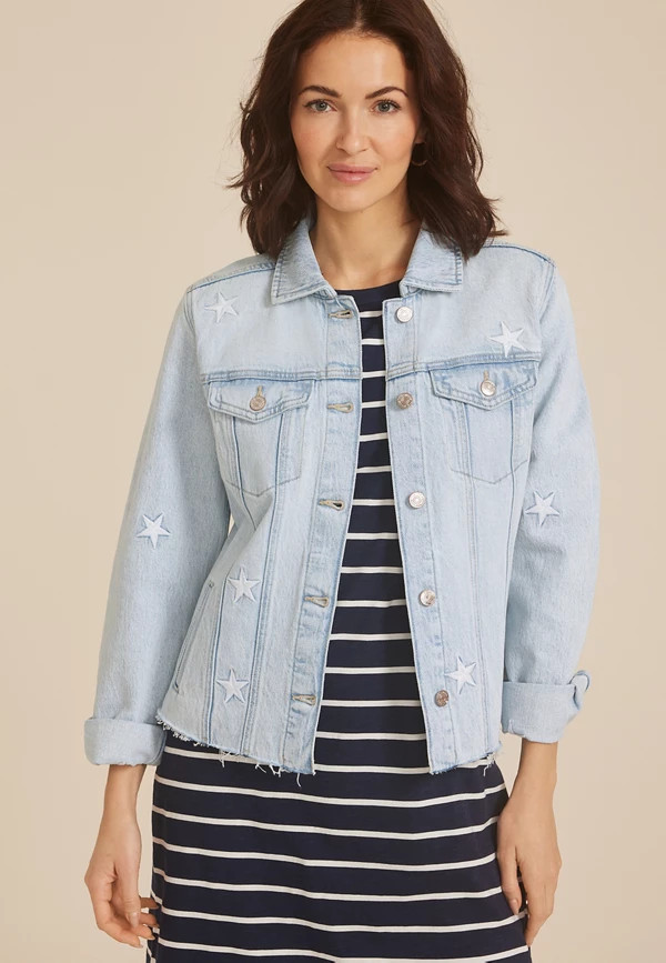 Americana Star Light Denim Jacket | Maurices
