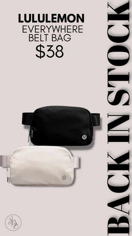 LuLulemon belt bag 
Back in stock 


#LTKstyletip #LTKfit #LTKunder100
