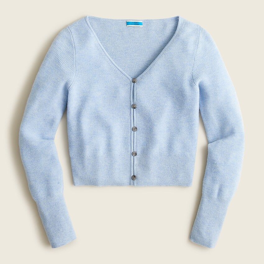 Featherweight cashmere cropped cardigan sweater | J.Crew US