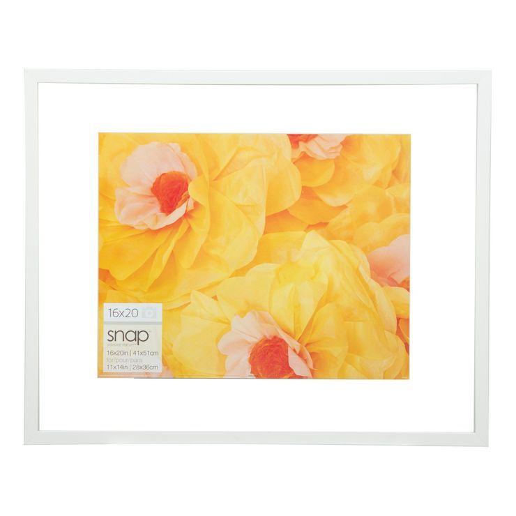 20.9&#34; x 16.9&#34; Float To 11&#34; x 14&#34; Frame White - Gallery Solutions | Target