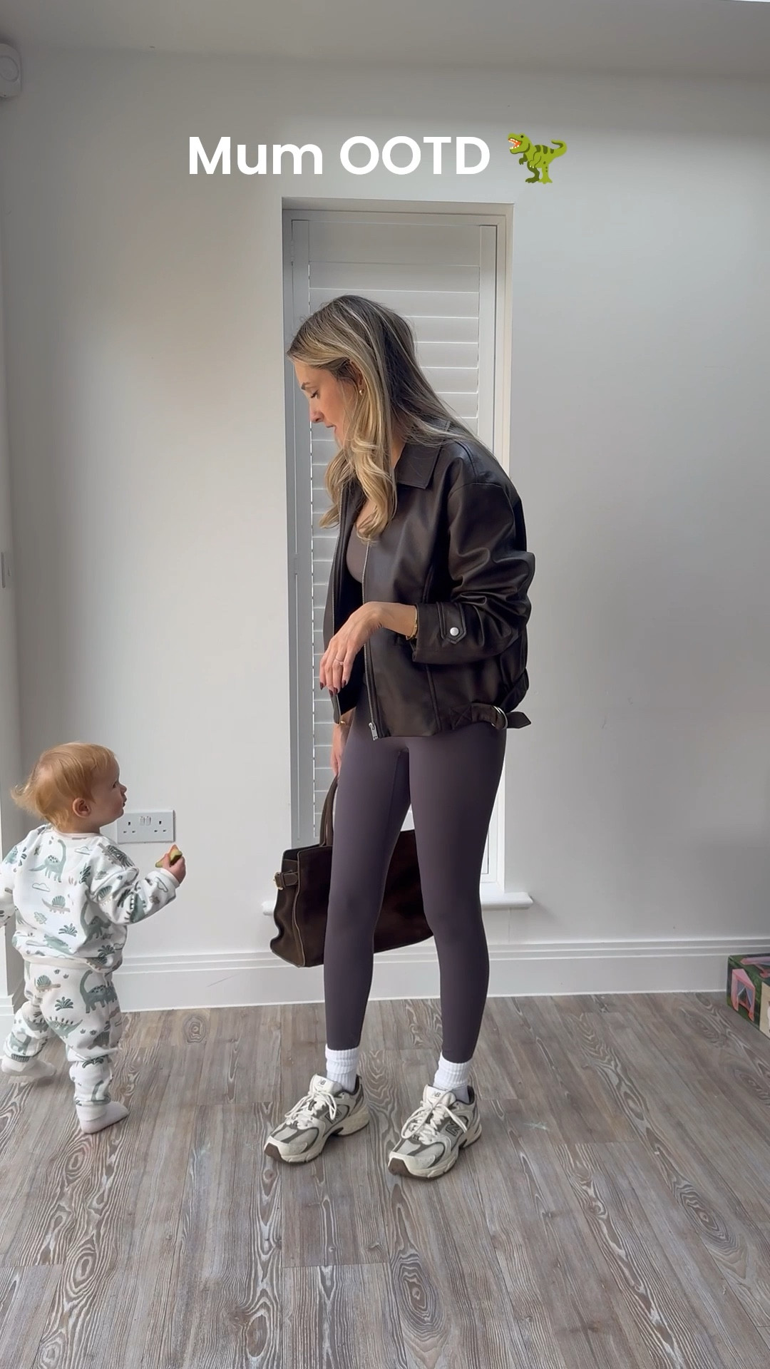 A little mum outfit of the day styling those truffle grey leggings. Such a nice colour!! Featuring Archie the dinosaur hahaha

#LTKstyletip #LTKuk #LTKautumn