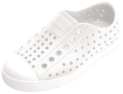 Native Shoes Unisex-Kids Jefferson Sneakers, Shell White/Shell White, 6 Big Kid | Amazon (US)
