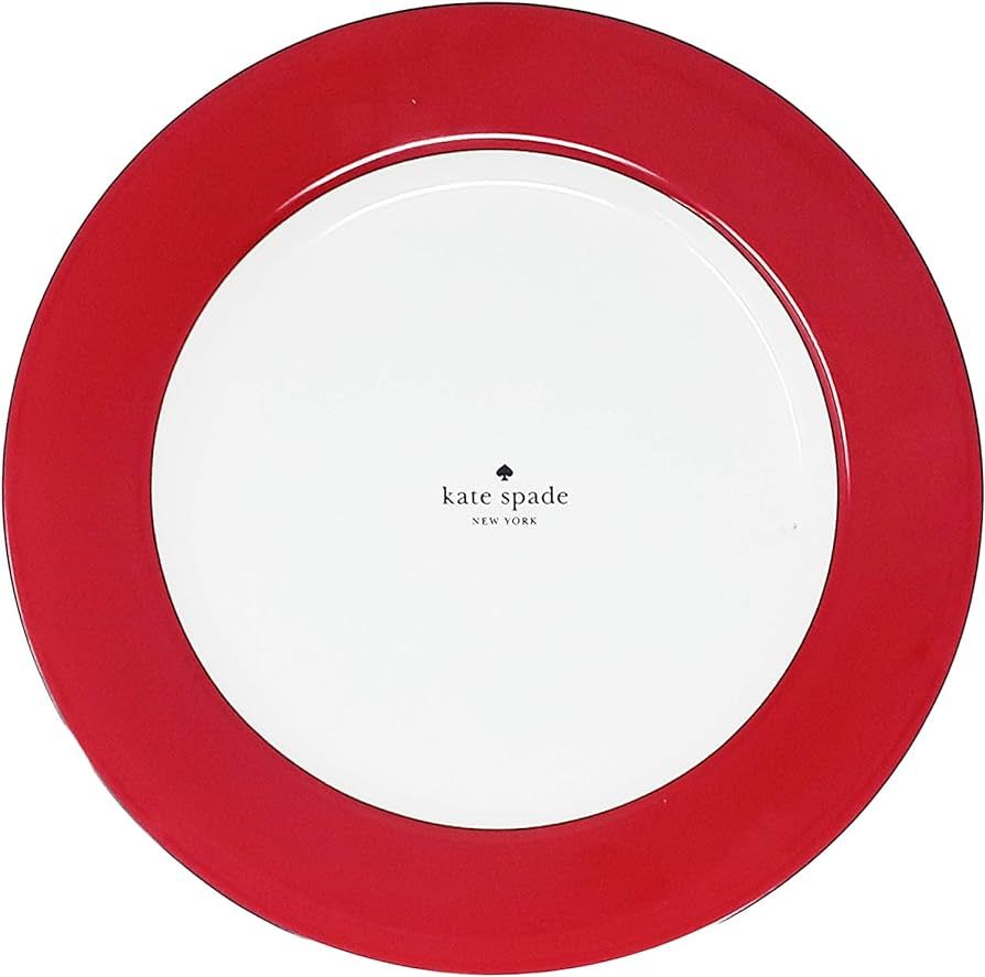 Kate Spade Rutherford Circle Red Dinner Plate | Amazon (US)