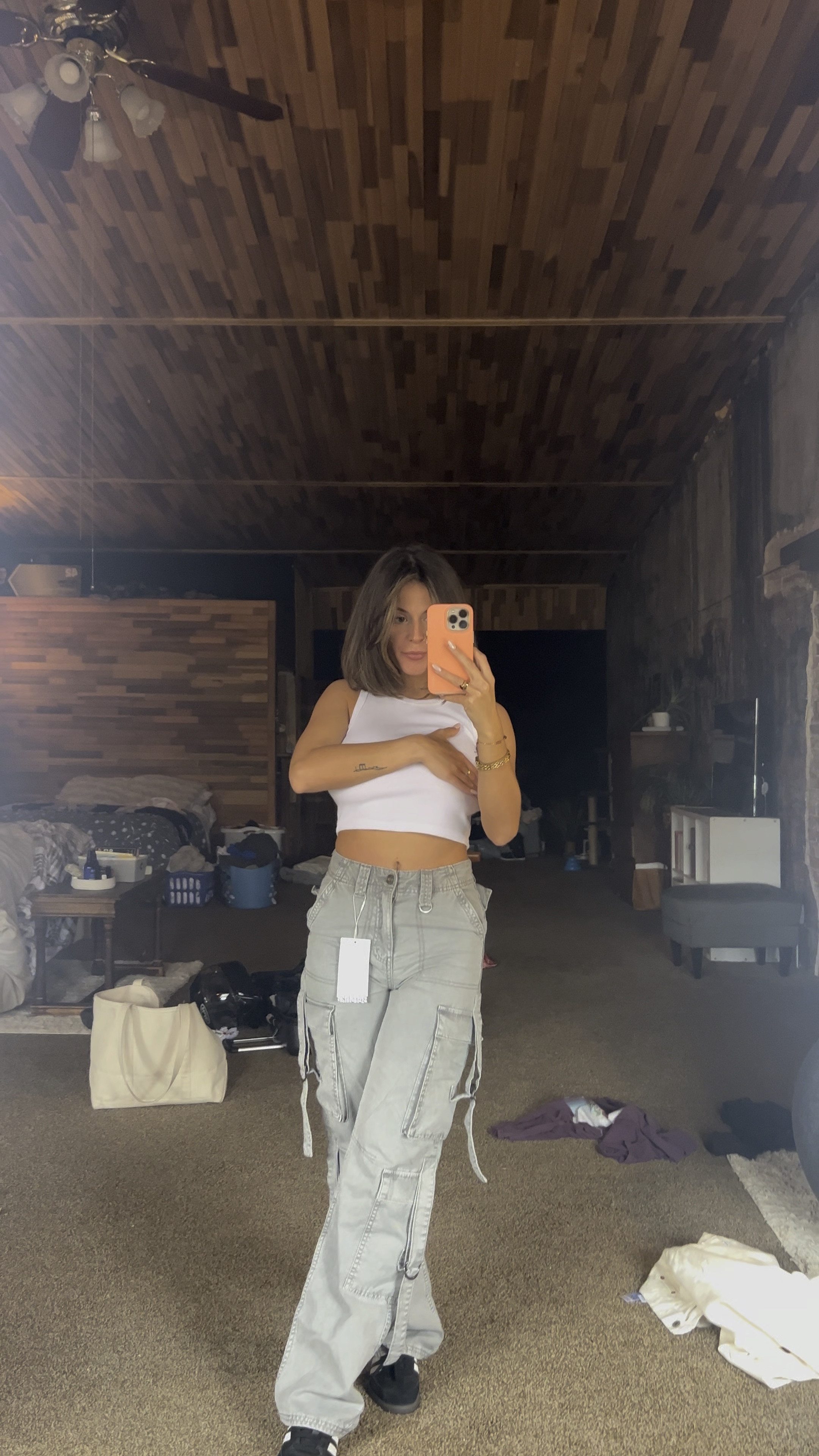 BERSHKA is my #1 favorite pick for cargo pants. The darker black/grey tagged are the only ones I could find in the US - I bought these directly at the Bershka store in Ecuador. I actually LOVE the dark color & may have to get a pair for myself. I cannot EXPRESS how much these are my favorite pants. - 5’2” - 120 lbs - size 0 - for reference! 

#LTKstyletip #LTKunder100 #LTKBacktoSchool