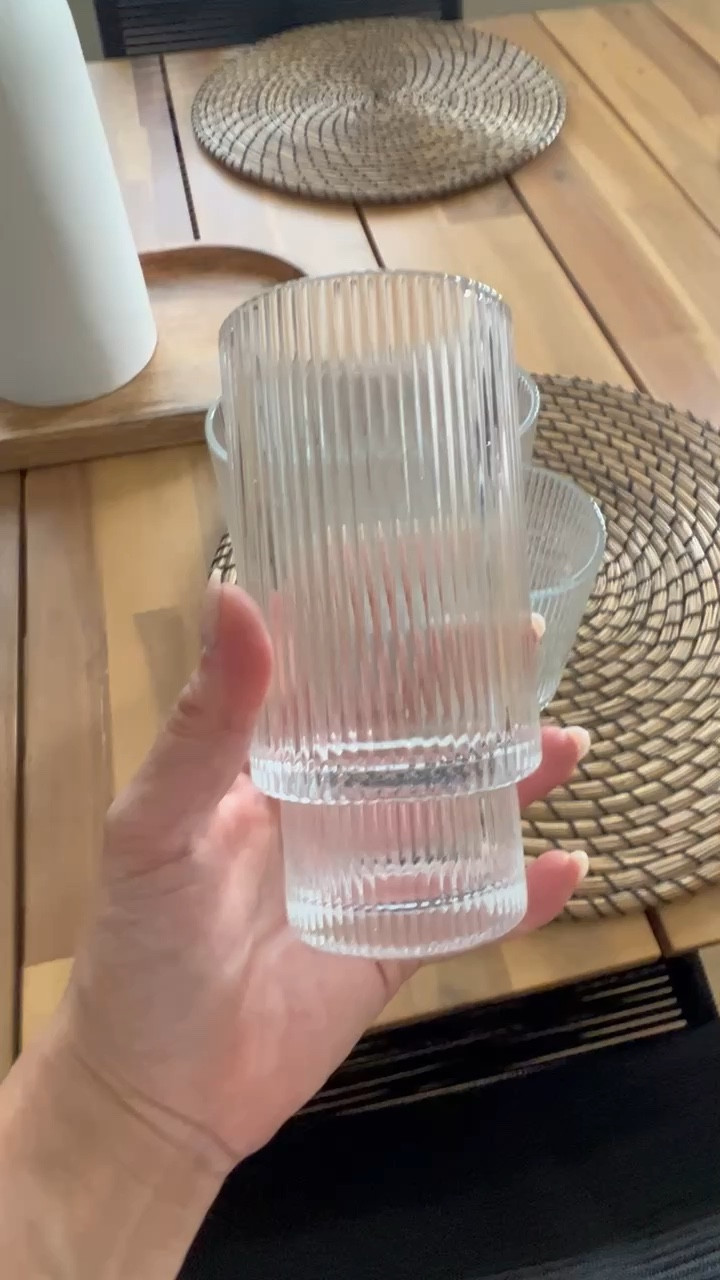 Look for Less Fluted Glassware. Similar to glassware offered at high end retailers.

#LTKhome