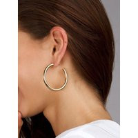 Large Thick Gold Hoops, Big Hoop Earrings, Filled Silver Earrings For Women | Etsy (US)