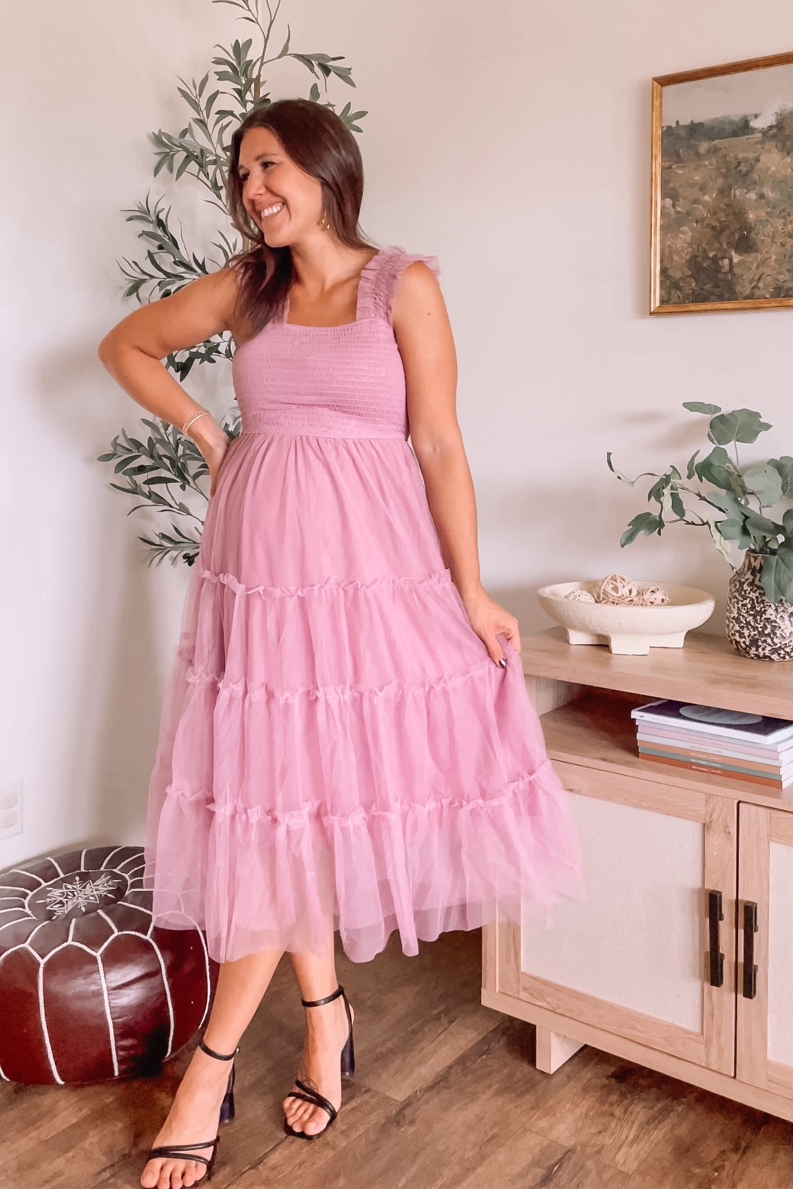 Wedding guest dress from Amazon. Non maternity. Wearing my true size small. 

Wedding guest dresses
Fall dress
Fall dresses 
Amazon finds 
Bump style 
Pregnancy style 

#LTKStyleTip #LTKWedding #LTKBump