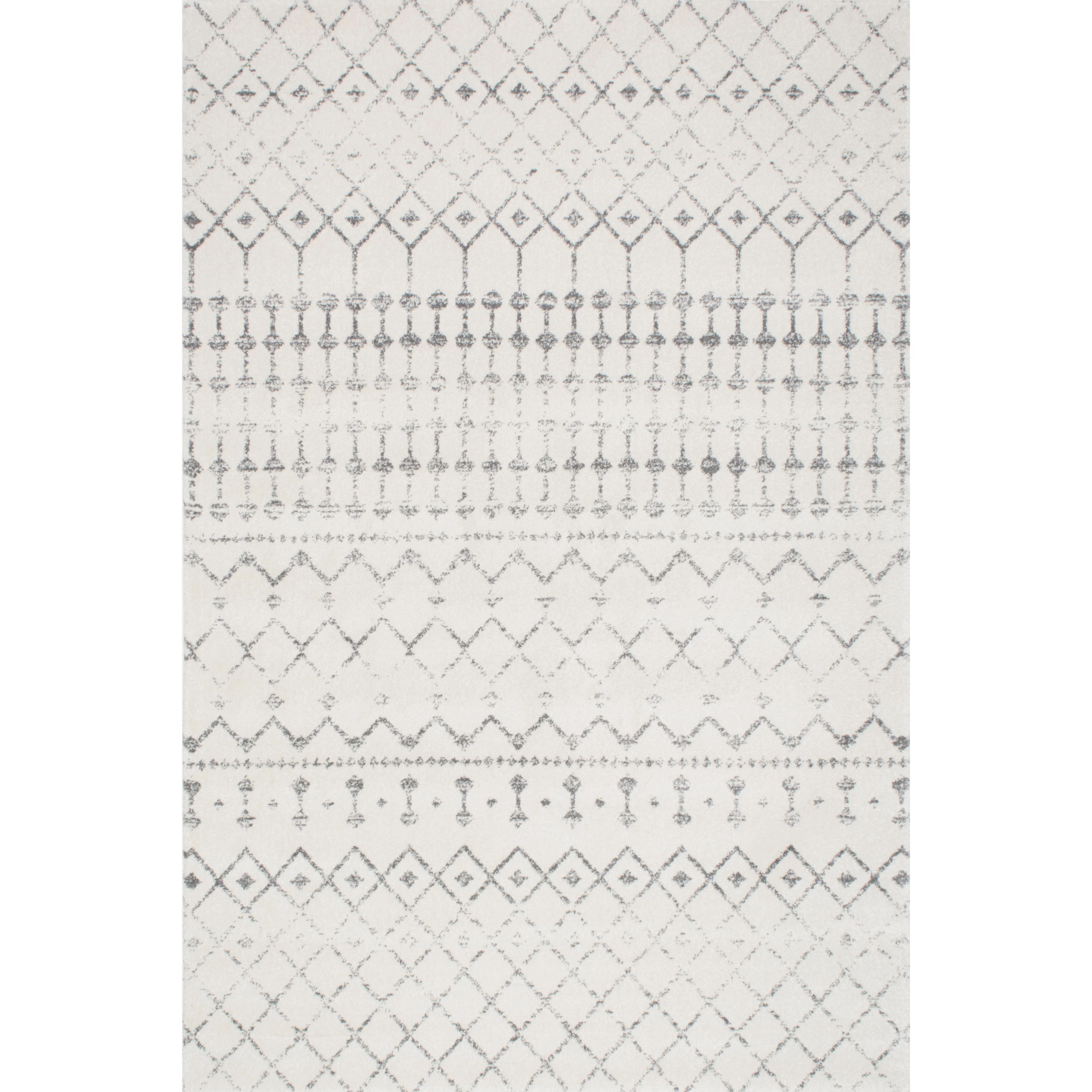 nuLOOM Moroccan Blythe Area Rug or Runner, 9' x 12', Gray | Walmart (US)