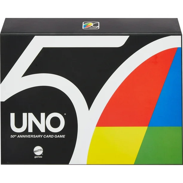 UNO Premium 50Th Anniversary Edition Matching Card Game For 7 Year Olds & Up - Walmart.com | Walmart (US)