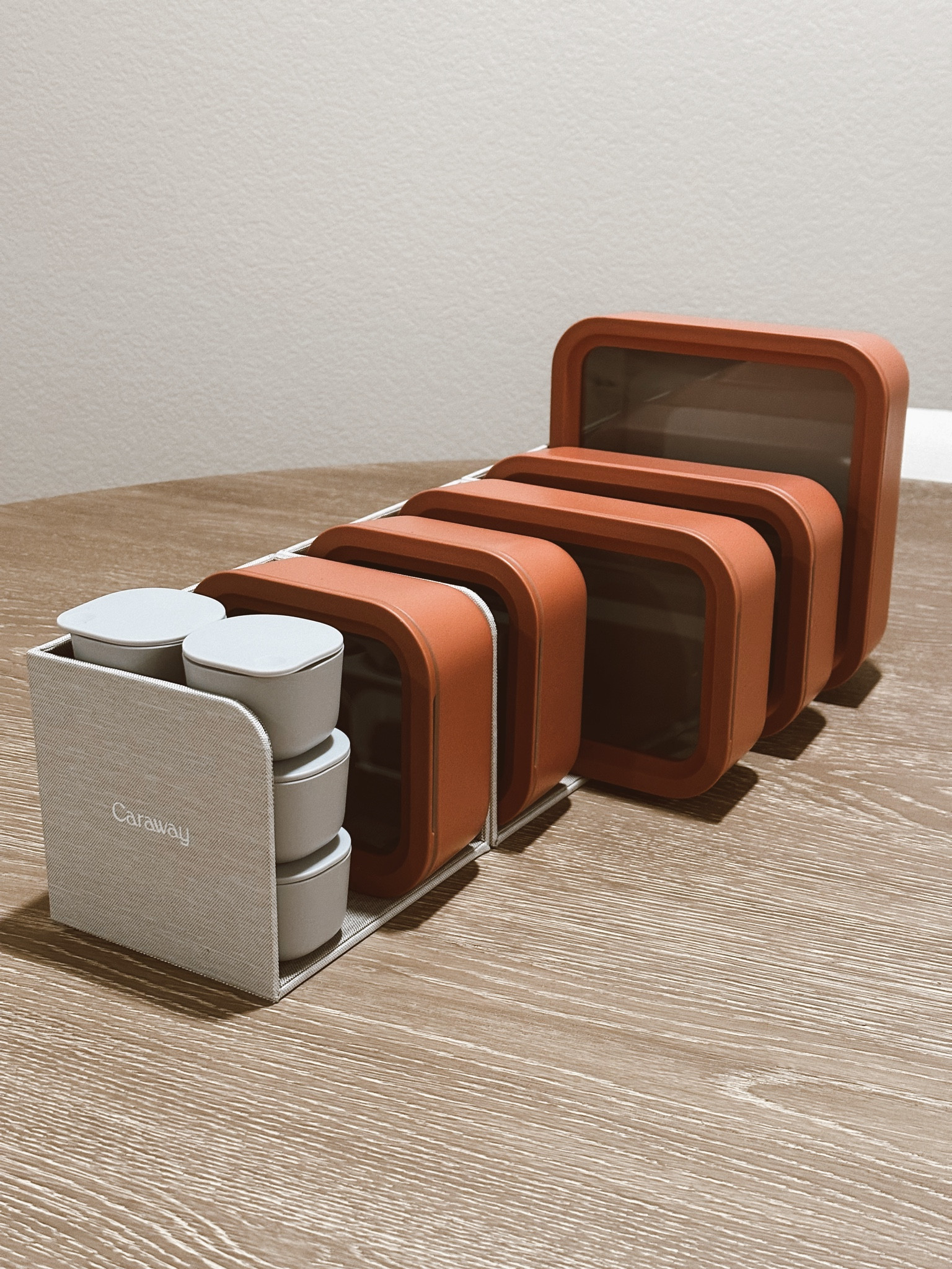 Love love love our new Caraway food storage set! We got rid of our old glass set when we moved and decided we wanted something different and non-toxic. This set comes in a variety of colors & I love how you can keep them organized when not in use  

#LTKHome