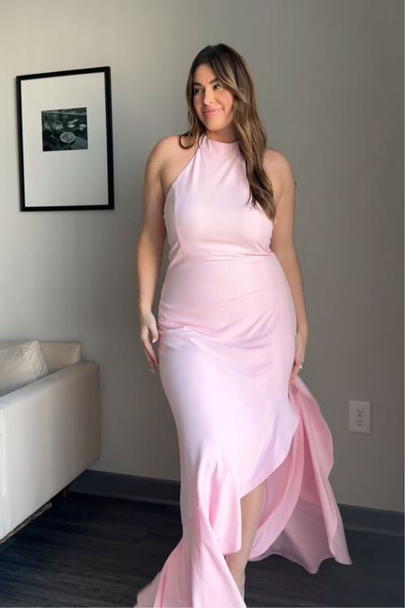 Baby pink spring/summer event dress 🎀💐🥂 I’m 5’9” / 36DD / 180lbs wearing XL in all 3 
✨ Discount: SHELBYV20