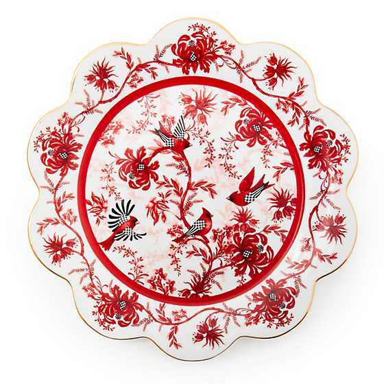 Cardinal Toile Dinner Plate | MacKenzie-Childs