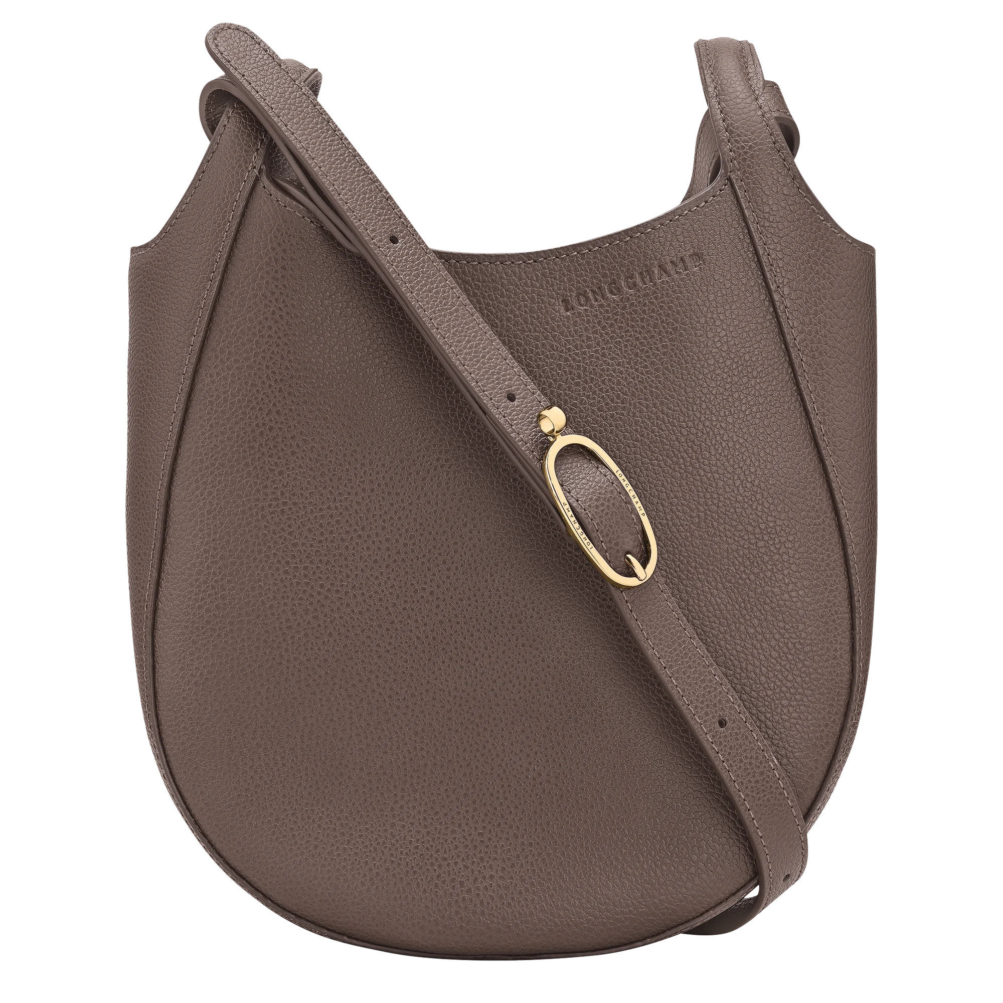 Le Foulonn\u00e9 S Crossbody bag Taupe - Leather | Longchamp US | Longchamp