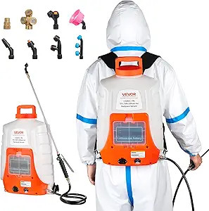 VEVOR Battery Powered Backpack Sprayer, 4 Gallons Electric Lawn Sprayer with 8 Nozzles & 2 Telesc... | Amazon (US)