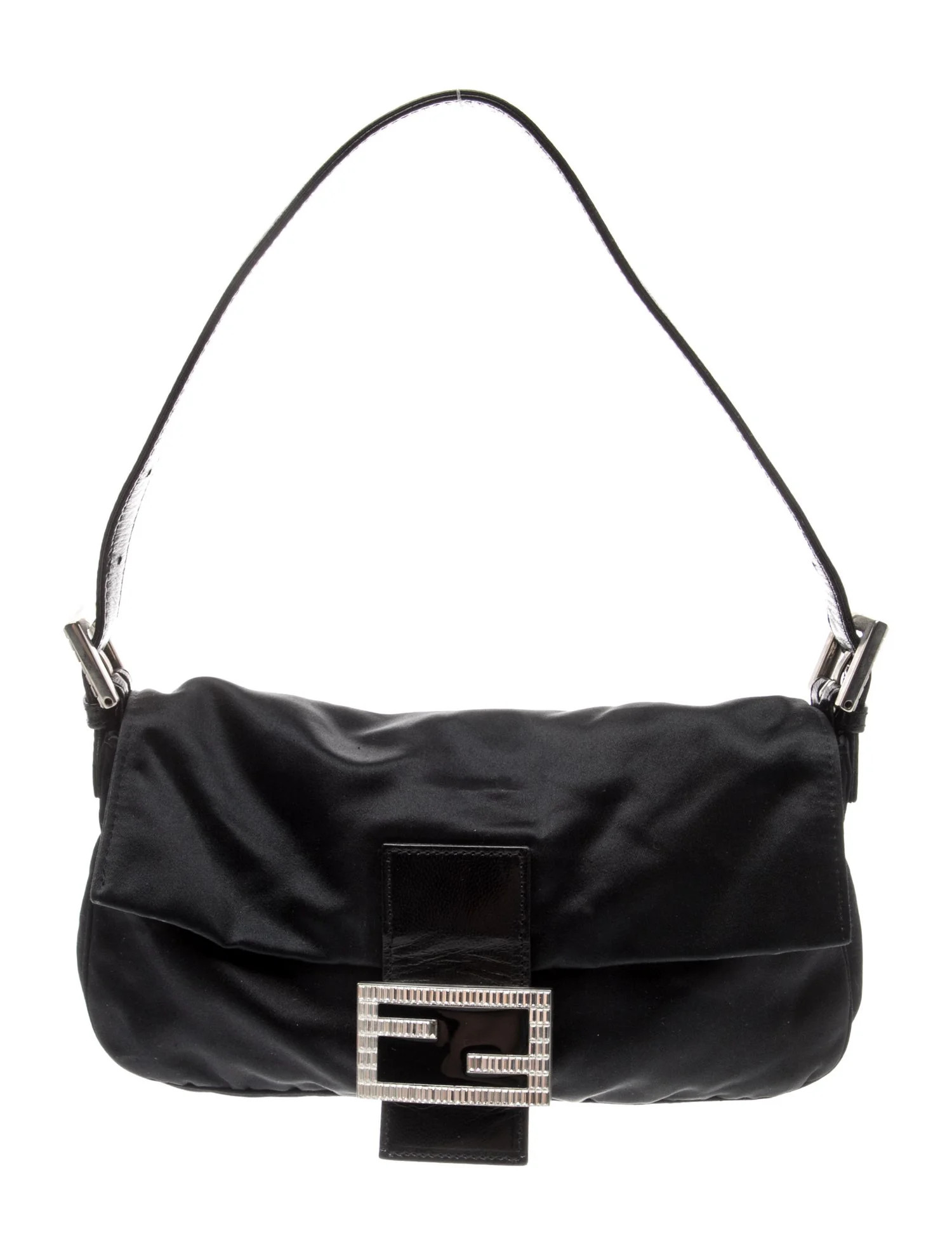 Fendi Zucca FF Baguette - Black Shoulder Bags, Handbags - FEN431434 | The RealReal | The RealReal