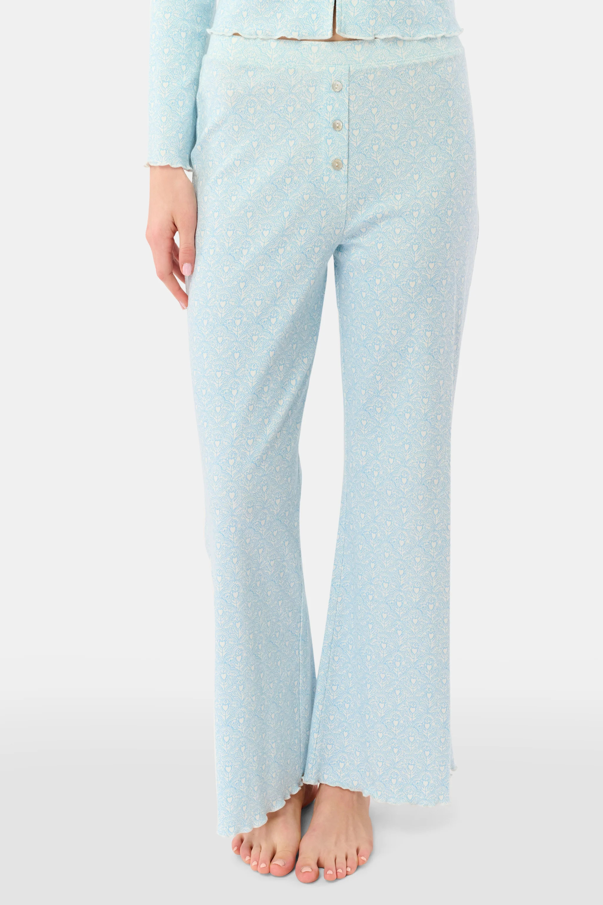 Jemina Hearts Pointelle Michelle Pant | Roller Rabbit