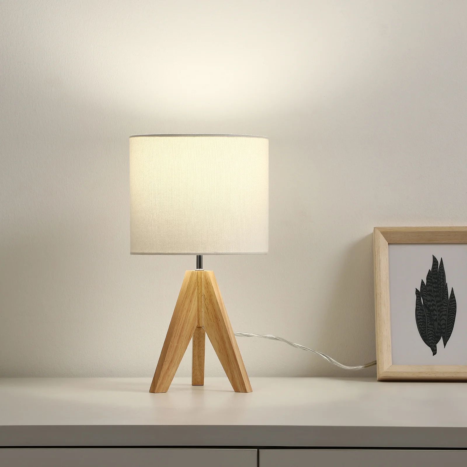 David-James Solid Wood Tripod Table lamp | Wayfair North America