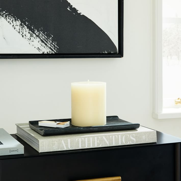 Unscented Wax Pillar Candle | West Elm (US)