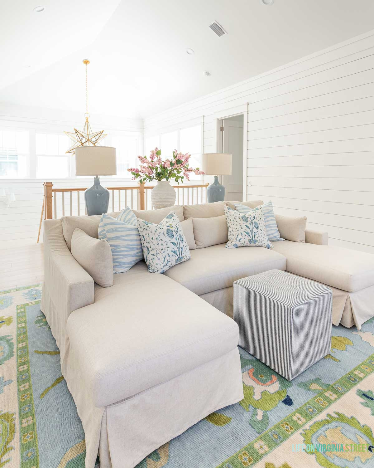 Modern spring loft decor // Coastal home decor // lamp // throw pillows // lamp 

 #LTKSeasonal #LTKHome