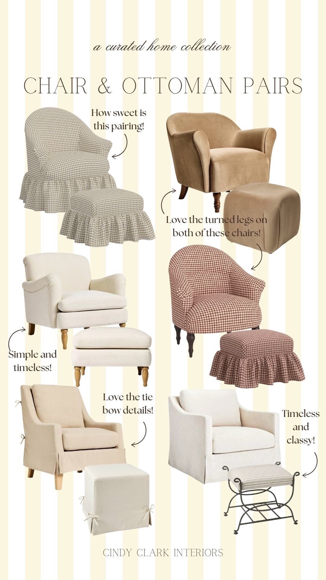 I love a cozy chair and ottoman pairing! In the corner of a bedroom or living room, in a home office, in a sitting room, etc! So many ways to style these pieces. All of these finds are Target, on the affordable end, and they’re beautiful. 

#LTKHome