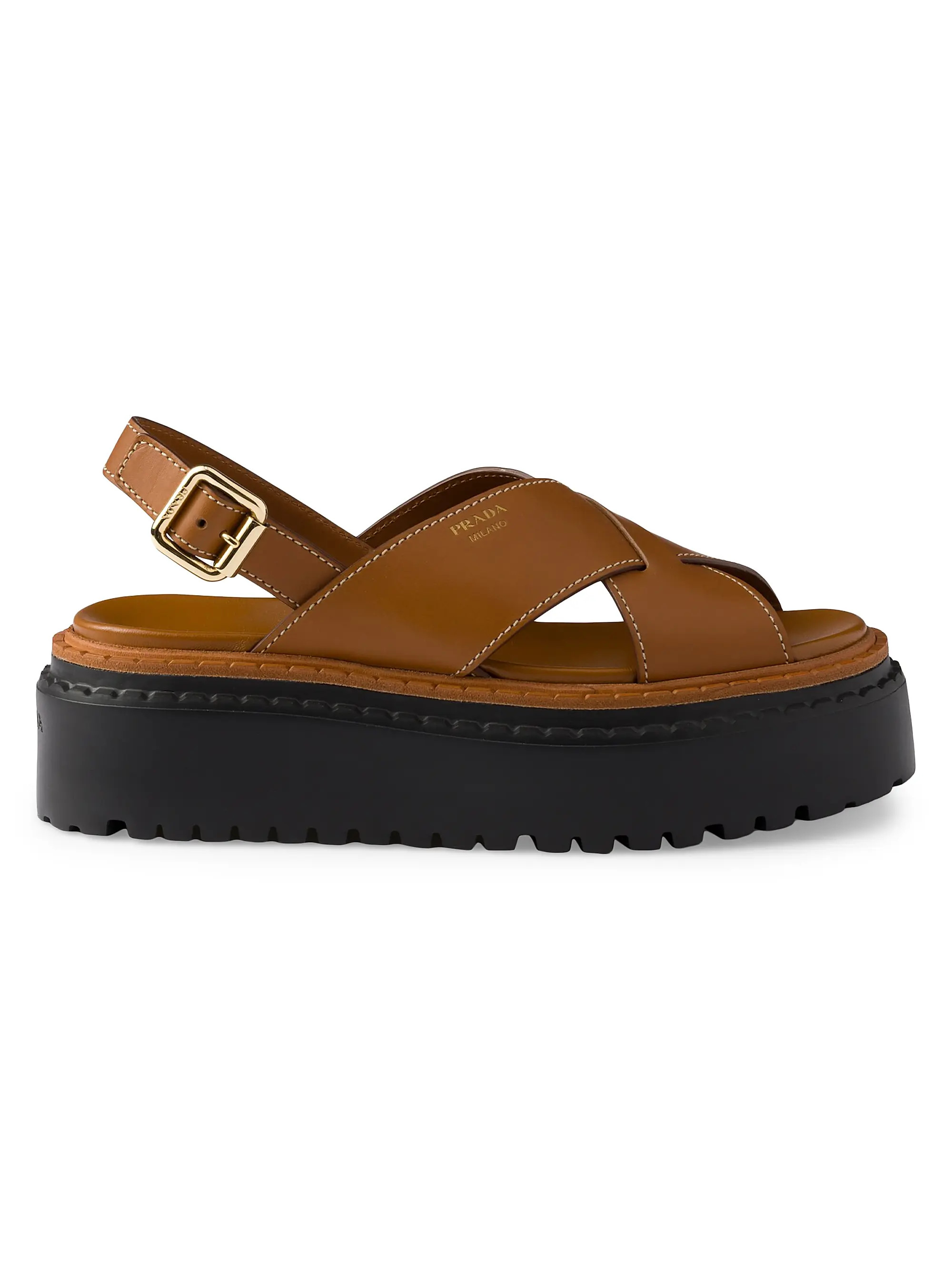 Leather Crisscross Sandals | Saks Fifth Avenue