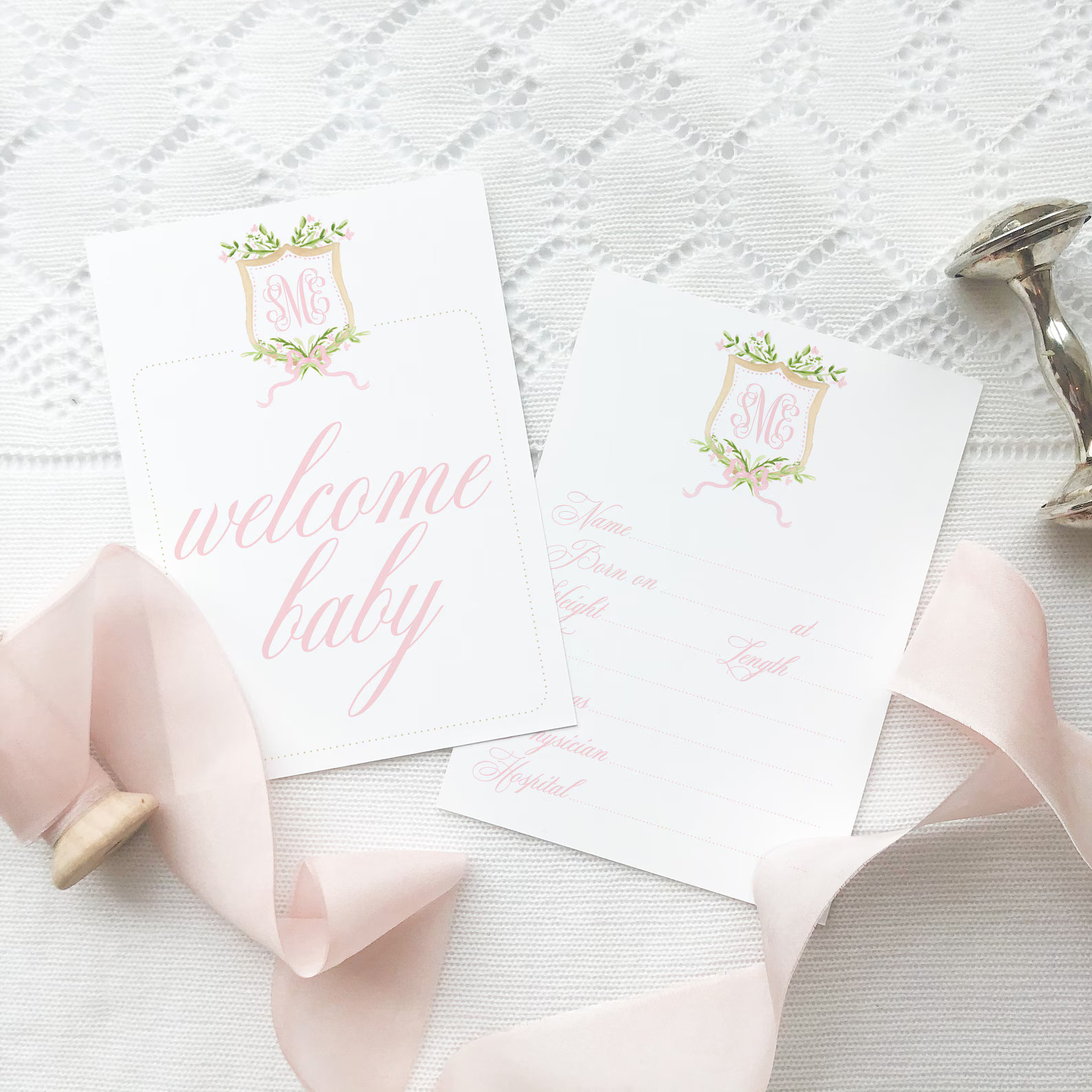 Watercolor Monogram Crest Baby Milestone Cards // baby // month cards // baby shower // gift // m... | Etsy (US)